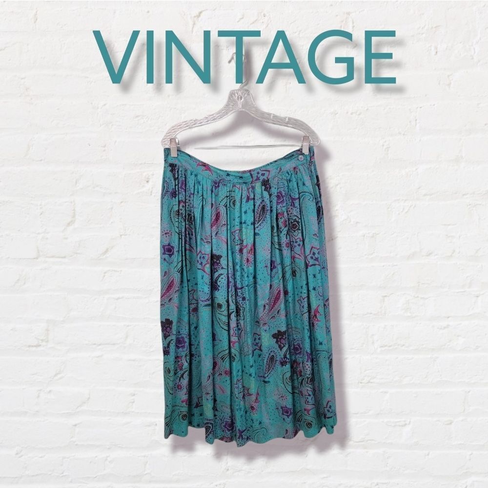 Vintage‎ Easton Park Geometric Classy career 80s Skirt Size 14